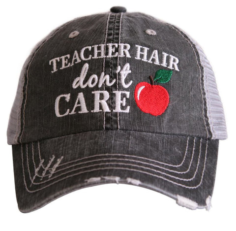 Teacher Hair Don't Care Trucker Hat