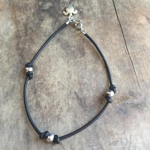 Trinity Leather Anklet