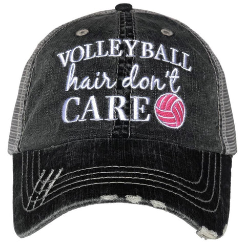 Volleyball Hair Don't Care Trucker Hat